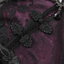 Load image into Gallery viewer, ESKT05302 summer gothic Cheongsam style small flower mesh dress
