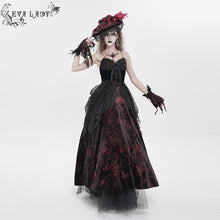 Load image into Gallery viewer, ESKT071 Blood-Stained Backless Strappy Slip Dress
