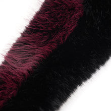 Load image into Gallery viewer, ECT016 thick warm gothic fur Black and red gradient nylon wool long coat
