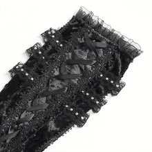 Load image into Gallery viewer, GE04901 Lolita Embroidered Velvet Rose Mid-Length  Oversleeves
