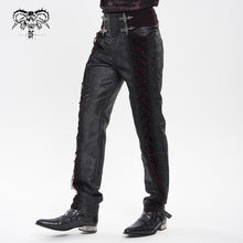Load image into Gallery viewer, PT29802 Gothic Non-Stretch Patterned Leather Trousers
