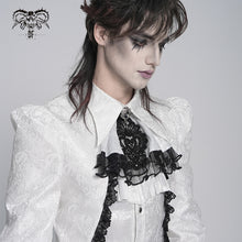 Load image into Gallery viewer, AS28802 Glossy irregular pleated woven Gothic shirt bow tie
