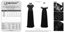 Load image into Gallery viewer, ESKT058 Stand collar ribbon tied steel button velvet dress
