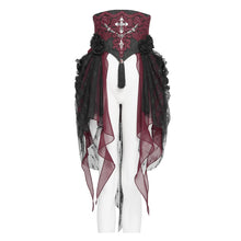 Load image into Gallery viewer, ECST013 Paisley Jacquard Black and Red Belt
