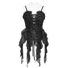 Load image into Gallery viewer, ECST012 Jacquard Lace-Up Bodysuit
