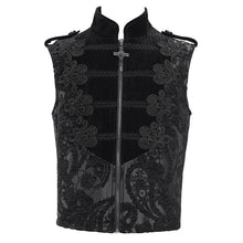 Load image into Gallery viewer, WT090 Chenille cashew jacquard vest

