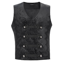 Load image into Gallery viewer, WT09301 black Gothic Embossed Vest
