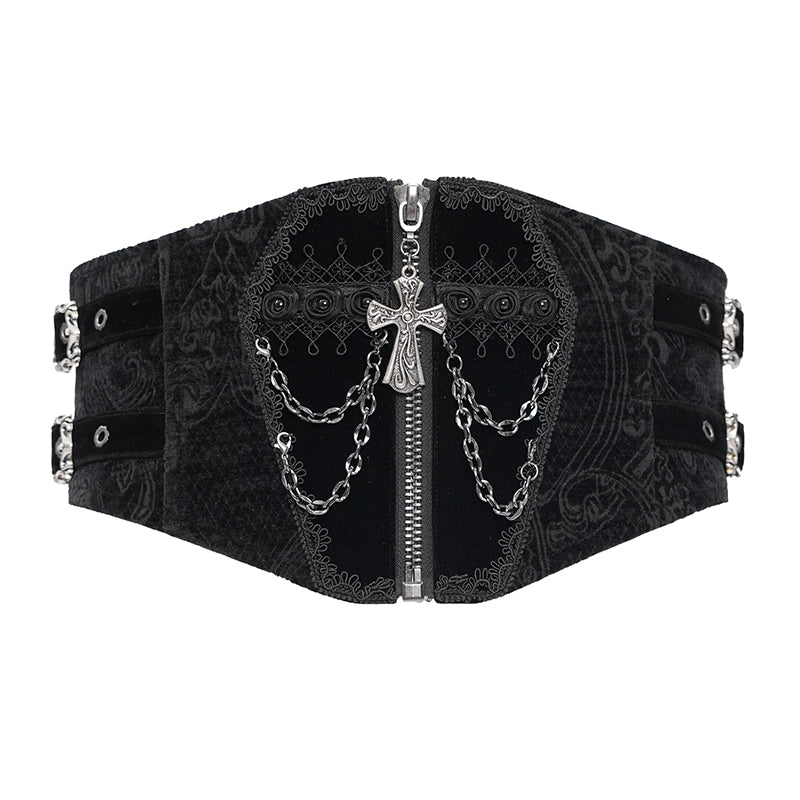 velvet corset belt