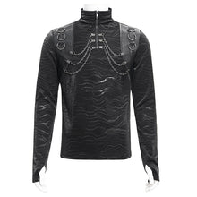 Load image into Gallery viewer, TT284 Punk techwear high-neck long-sleeved T-shirt
