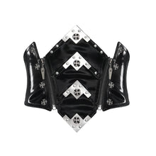Load image into Gallery viewer, AS278 Punk-Style Slightly Reflective Faux Leather Short Belt
