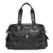 Load image into Gallery viewer, AS207 punk Ghost head spikes decorated handbag crossbody leather bag
