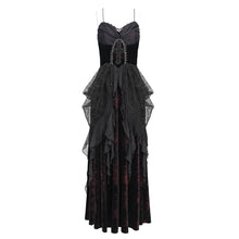 Load image into Gallery viewer, ESKT071 Blood-Stained Backless Strappy Slip Dress
