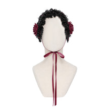 Load image into Gallery viewer, AS27603 Lolita Rose Flower Headband with Veil
