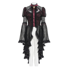 Load image into Gallery viewer, ESHT01902 Stand-Collar Gothic Lace Shirt with Irregular Dot Pattern
