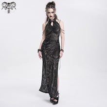 Load image into Gallery viewer, SKT235 Brown Han Dynasty element dragon pattern cheongsam dress
