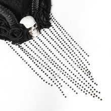 Load image into Gallery viewer, EAS037  Small chain tassel skull horn hat
