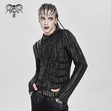 Load image into Gallery viewer, TT300 Two-tone tie-dye knitted hooded long-sleeved T-shirt
