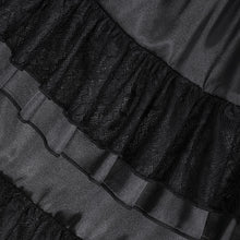 Load image into Gallery viewer, SKT22401 Black party Gothic long suspender dress
