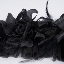 Load image into Gallery viewer, AS190 Black devil horn women cosplay hairpin headband
