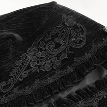 Load image into Gallery viewer, CT250 Gothic vertical velvet swallowtail jacket
