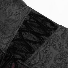 Load image into Gallery viewer, ECST013 Paisley Jacquard Black and Red Belt
