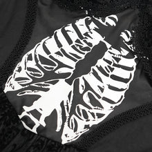 Load image into Gallery viewer, SKT23401 Black women Skeleton Printing Gothic Lolita Dress
