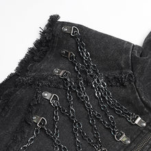 Load image into Gallery viewer, WT102 Punk Twill High-Neck Bib-Style Vest
