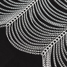 Load image into Gallery viewer, AS220 Punk long and wide headdress chain tassel
