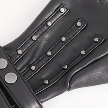 Load image into Gallery viewer, GE027 Punk stretchy leather gloves
