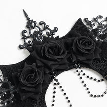 Load image into Gallery viewer, AS259 Rose Queen Halo Gothic Crown Headband

