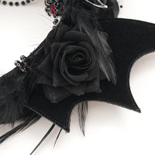 Load image into Gallery viewer, AS217 Gothic bat wings chain tassel headband
