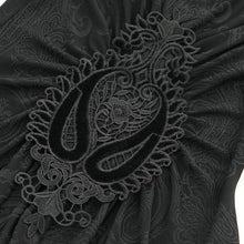 Load image into Gallery viewer, TT290 3D Flower Shoulder Hollow out Gothic T-shirt
