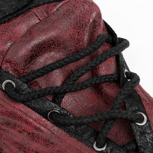 Load image into Gallery viewer, CT27902 Punk-Style Long Leather Coat with Hood
