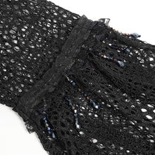 Load image into Gallery viewer, ESHT01901 Stand-Collar Gothic Lace Shirt with Irregular Dot Pattern
