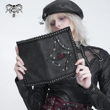 Load image into Gallery viewer, AS319 crinkled faux leather woven fabric "Devil's Eye" notebook cover
