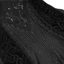Load image into Gallery viewer, ESKT07601 Black Gothic Off-Shoulder Fishtail Dress
