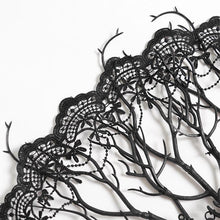 Load image into Gallery viewer, EAS046 Fan with Branch-Patterned Lace Appliqué
