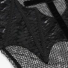 Load image into Gallery viewer, TT306 Bat-Shaped Chest Punk Mesh T-Shirt
