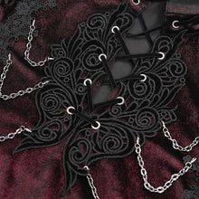 Load image into Gallery viewer, SHT12602 wine glimmer Long-sleeved men velvet shirts
