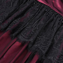 Load image into Gallery viewer, CA04502 Red Women Gothic Lace Hooded Cloak
