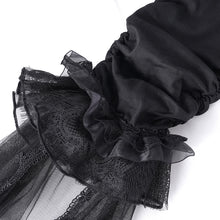 Load image into Gallery viewer, PT257 Knee-length ruffled gothic trousers
