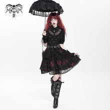 Load image into Gallery viewer, SKT23902 black and red Lolita short puffy skirt
