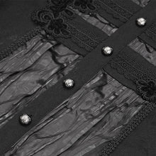 Load image into Gallery viewer, SHT127 Gothic pleated dark pattern balloon sleeve shirts
