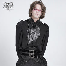 Load image into Gallery viewer, SHT132 Bat Tie Gothic Shirt
