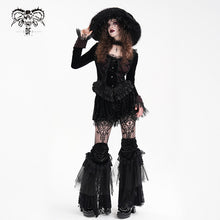 Load image into Gallery viewer, CT252 Gothic shiny material halter neck long sleeve short jacket for women
