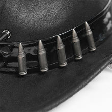 Load image into Gallery viewer, AS265A Punk cowboy hat with long and short metal spikes
