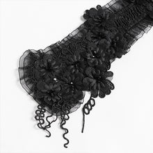 Load image into Gallery viewer, AS298 Gothic Large Rose Jacquard Pattern Woven Collar
