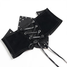 Load image into Gallery viewer, AS278 Punk-Style Slightly Reflective Faux Leather Short Belt
