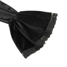 Load image into Gallery viewer, SHT14101 Black Women Glossy Velvet Swallowtail Shirts
