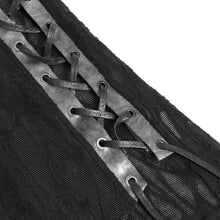 Load image into Gallery viewer, TT316 Branch-Patterned Stretch Knit Hoodie-Style Layered-Look Punk T-Shirt
